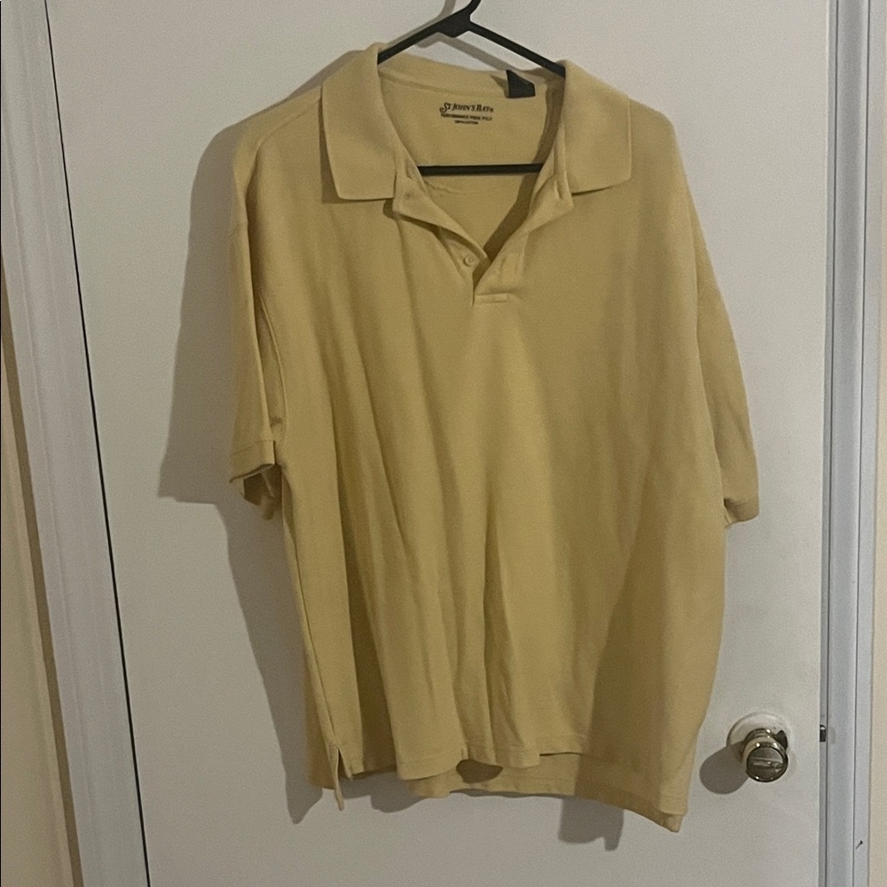 St. John's Bay Men's Tan Polo Shirt